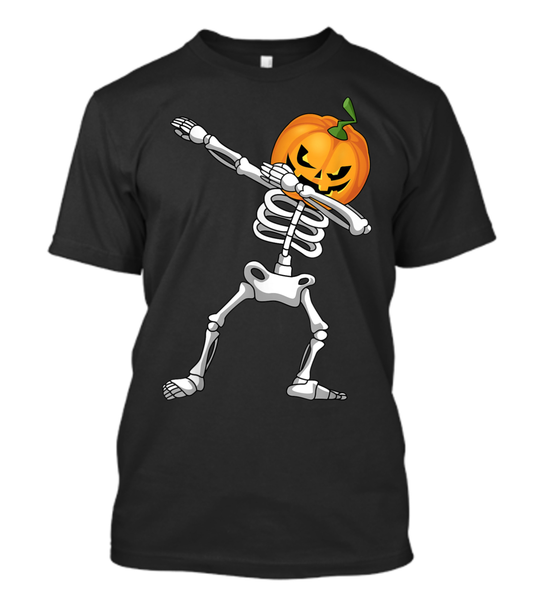 Halloween Dabbing Pumpkin Skeleton Costume Kids T-Shirt