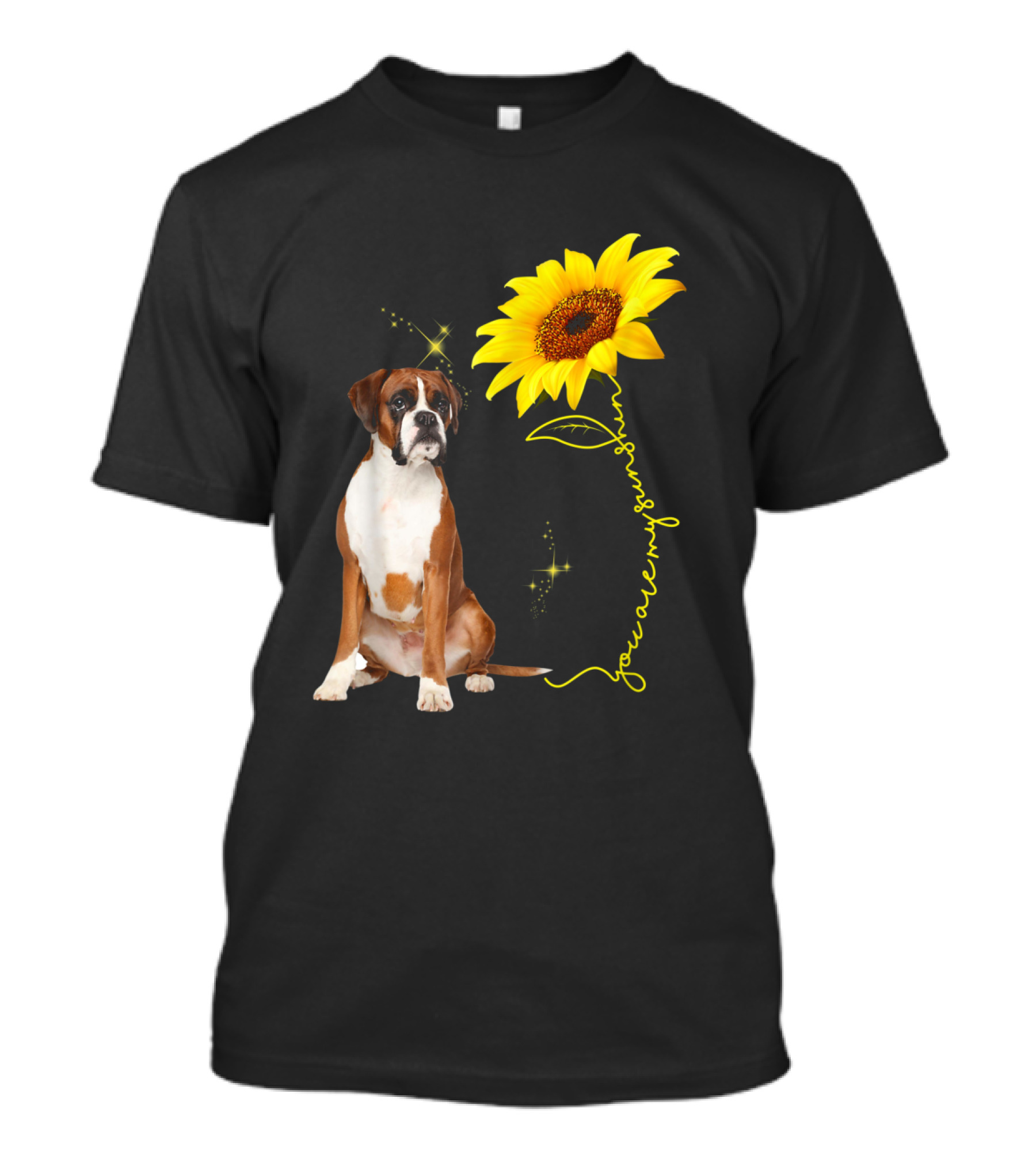 You Are My Sunshine Sunflower Boxer T-Shirt
