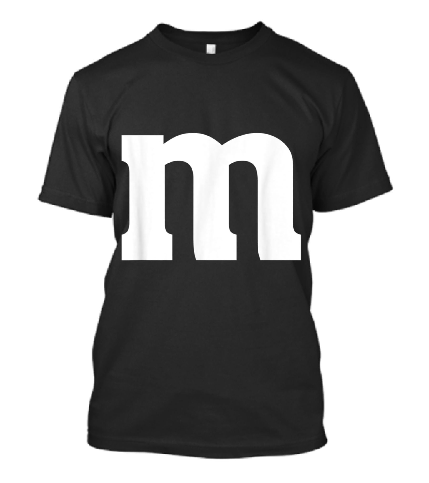 M Letter Lower Case Matching Group Alphabet Typography T-Shirt