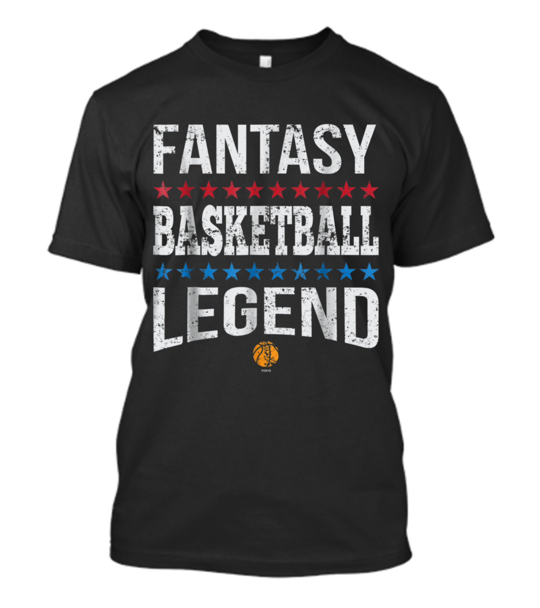 Fantasy Basketball Legend With Stars And Basketball T-Shirt