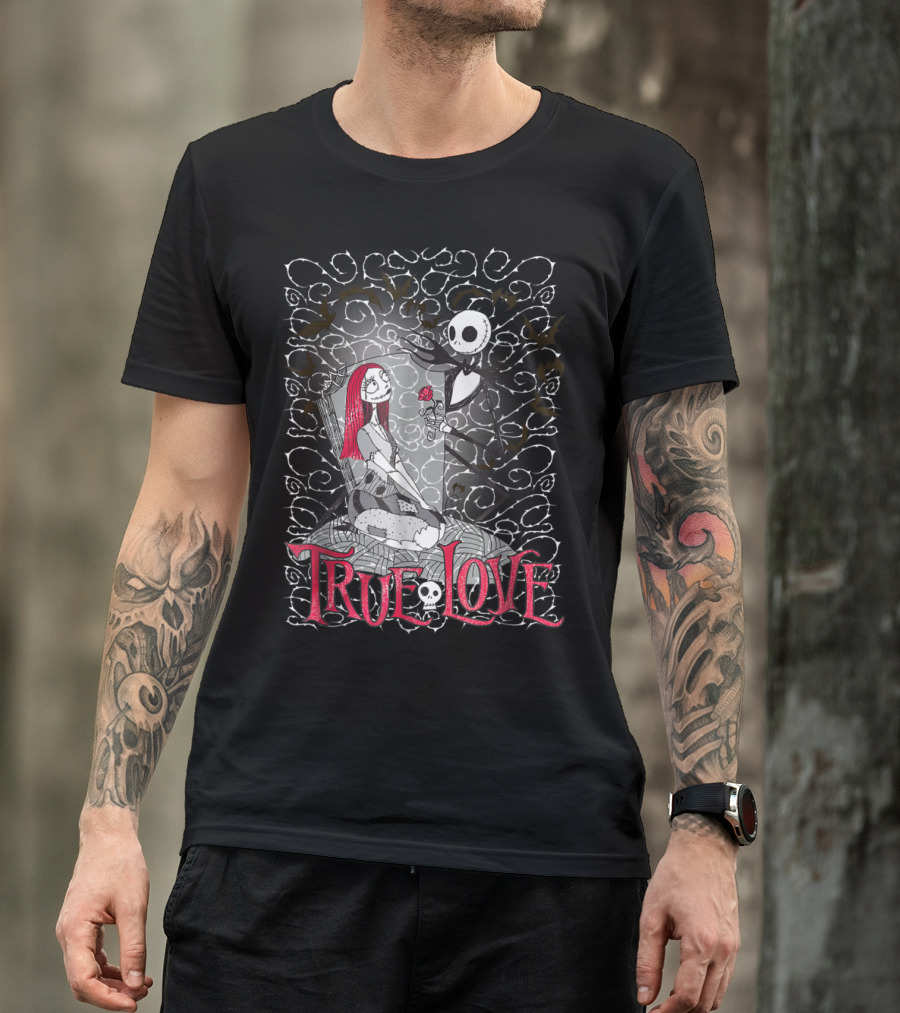 Disney Nightmare Before Christmas Jack And Sally True Love T-Shirt