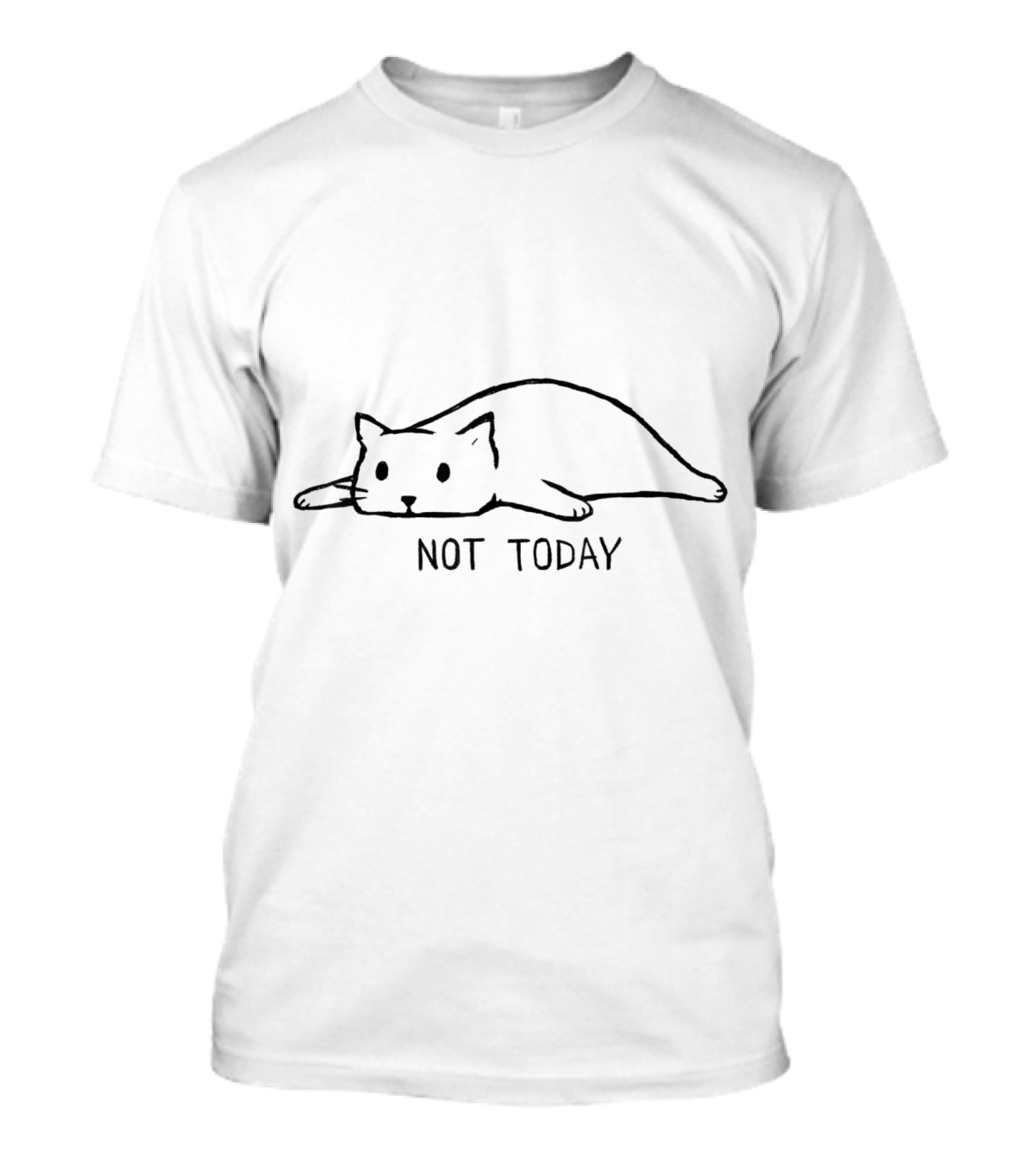 Not Today Lazy Cat Mom Crazy Cat Lady Cool Kitten T-Shirt