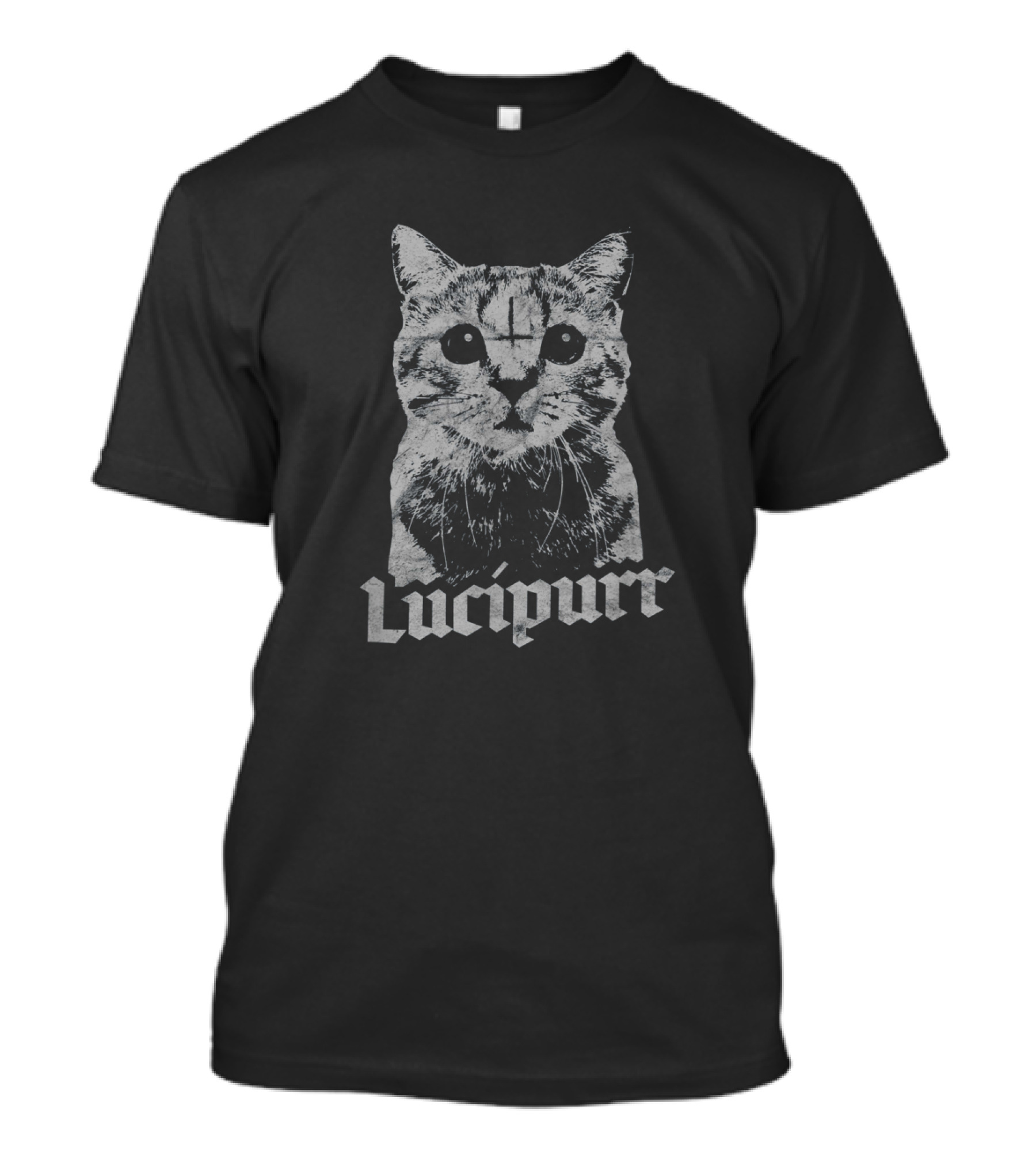 Lucipurr Lucifer Occult Satanic Cat Baphomet Antichrist 666 T-Shirt