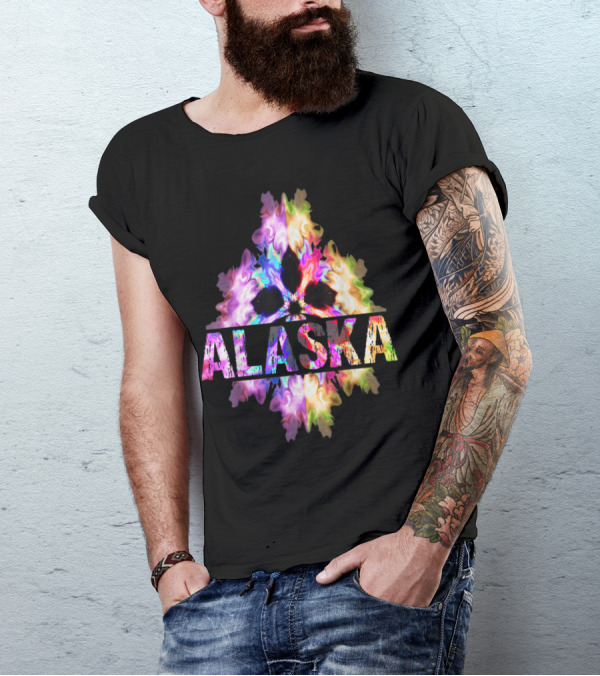 Alaska Souvenir Best Home State AK Proud Roots Colorful T-Shirt