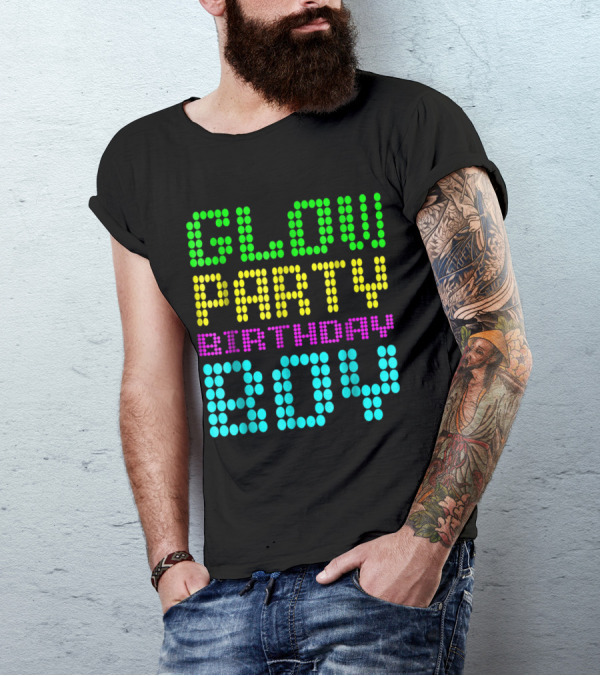 Glow Party Neon Birthday Boy T-Shirt