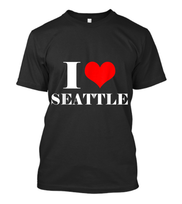 I Love Seattle Heart Washington T-Shirt