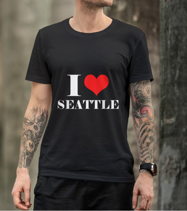 I Love Seattle Heart Washington T-Shirt