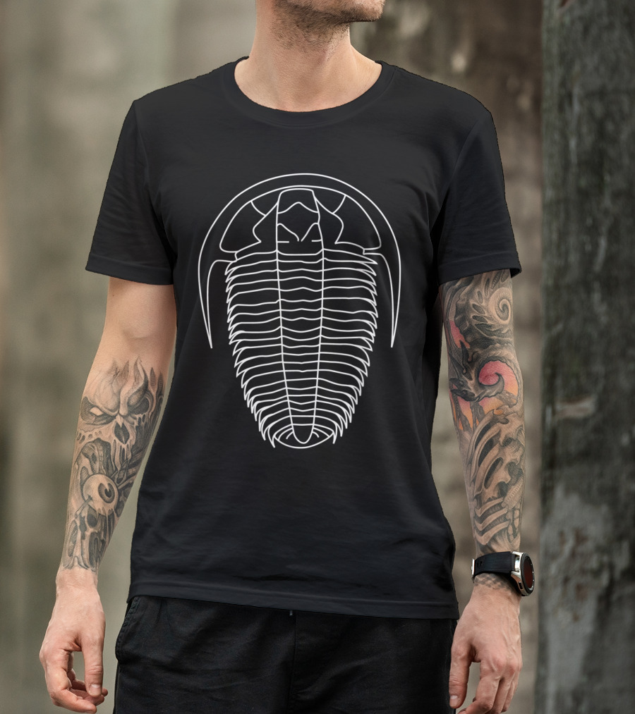 Trilobite Fossil Geology Teacher Geologist Iconic Paleontology Enthusiast T-Shirt