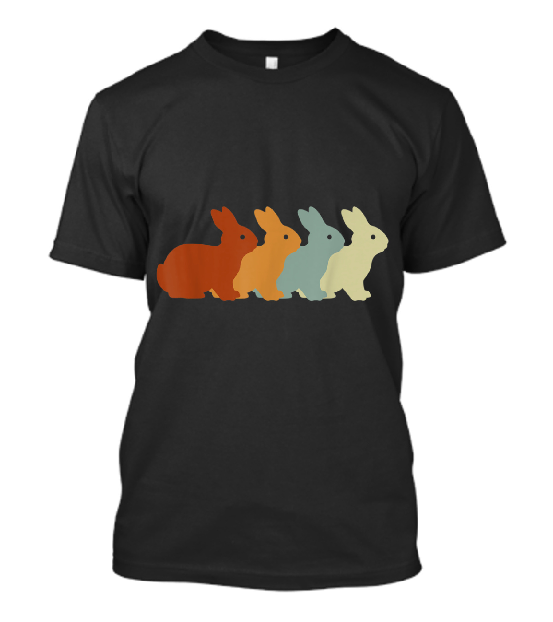 Vintage 70s 80s Multicolor Bunny Rabbit T-Shirt
