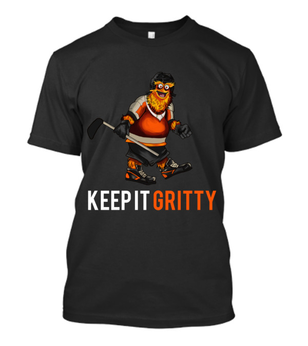 Keep It Gritty Philadelphia Hockey Mascot Fun T-Shirt