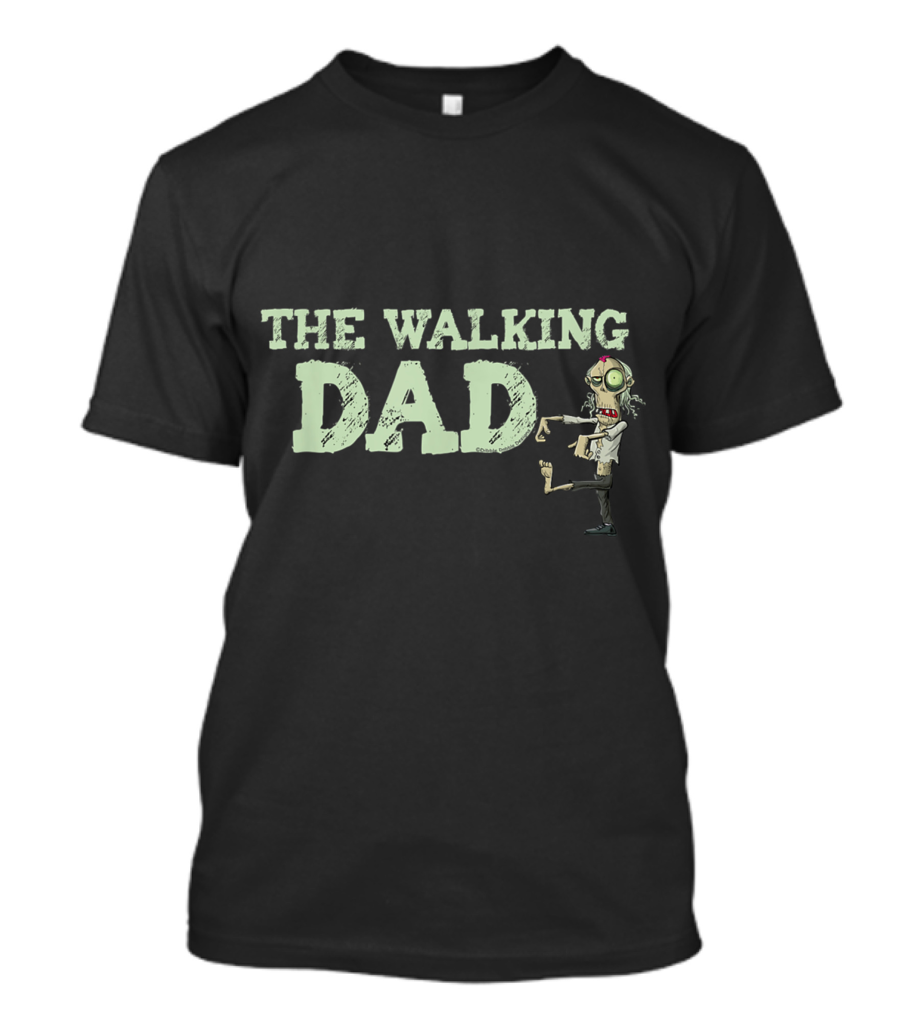 Mens Men's Funny The Walking Dad Zombie T-Shirt