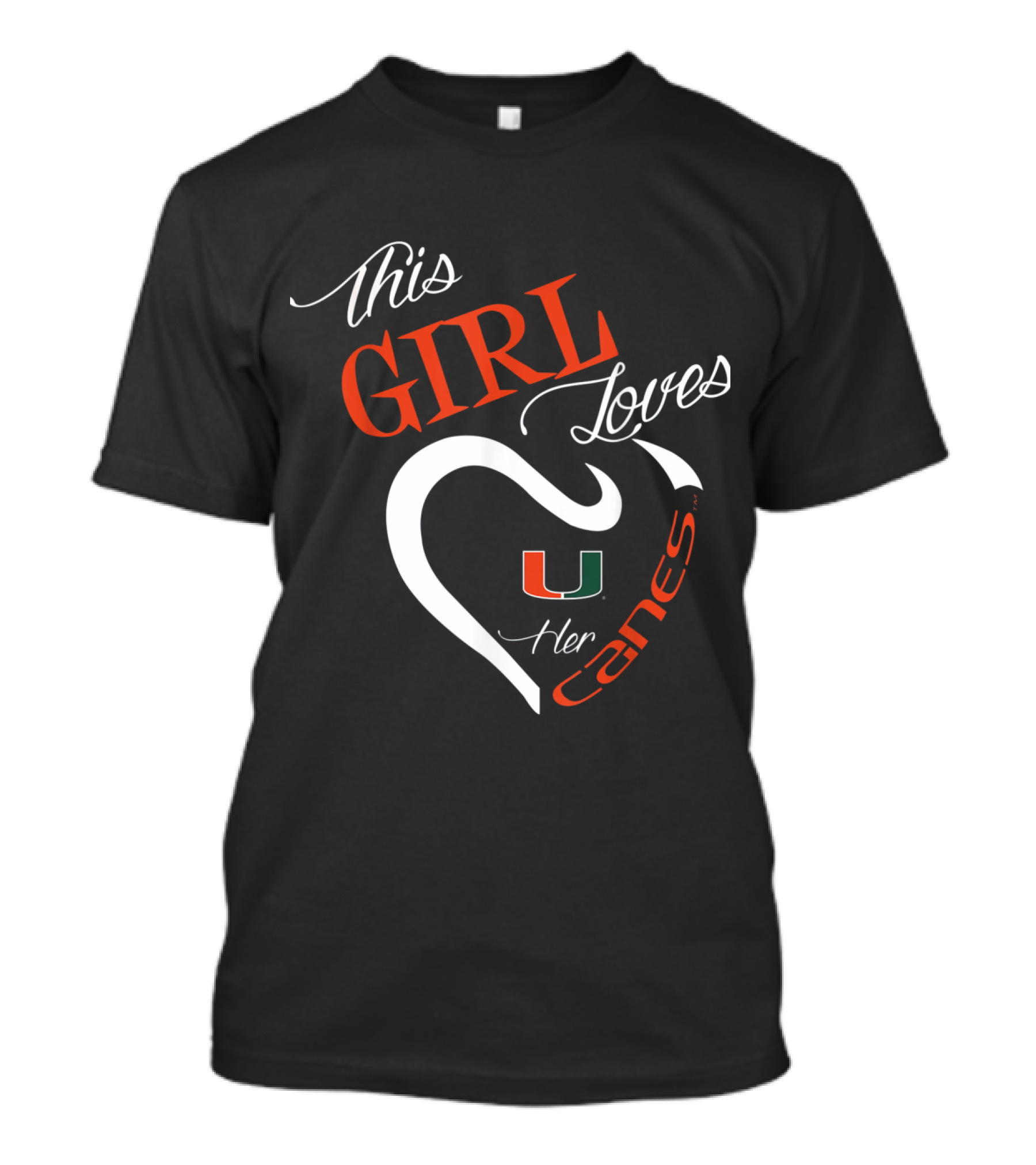 This Girl Loves Her Miami Hurricanes Canes U T-Shirt