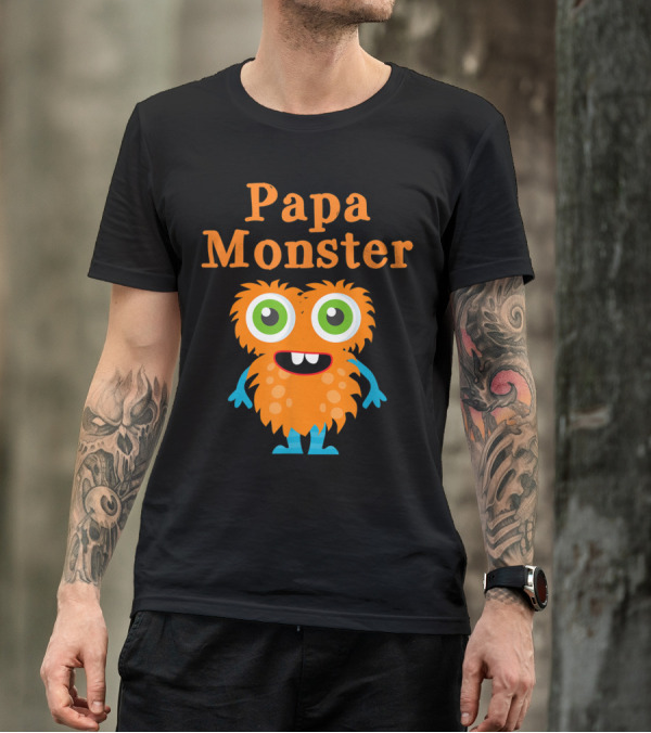 Papa Monster Dads And Papas T-Shirt