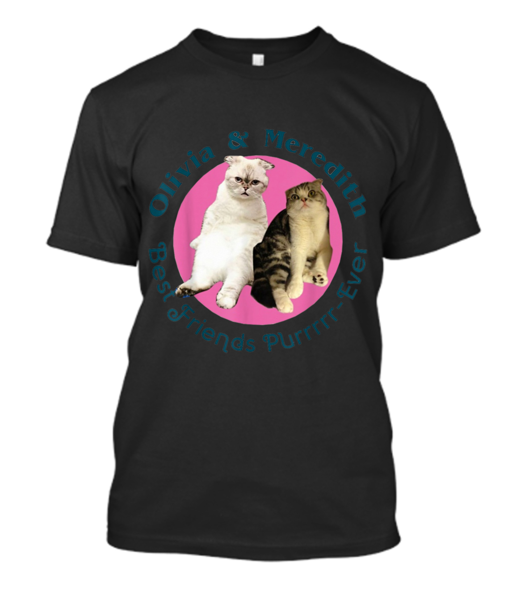 Olivia And Meredith Best Friends Purrrr-Ever T-Shirt