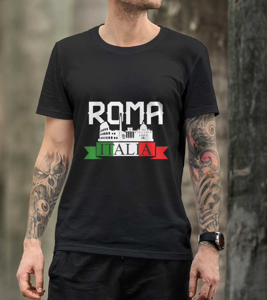 Roma Italia Rome Summertime Vacation Family Travel Cityscape T-Shirt