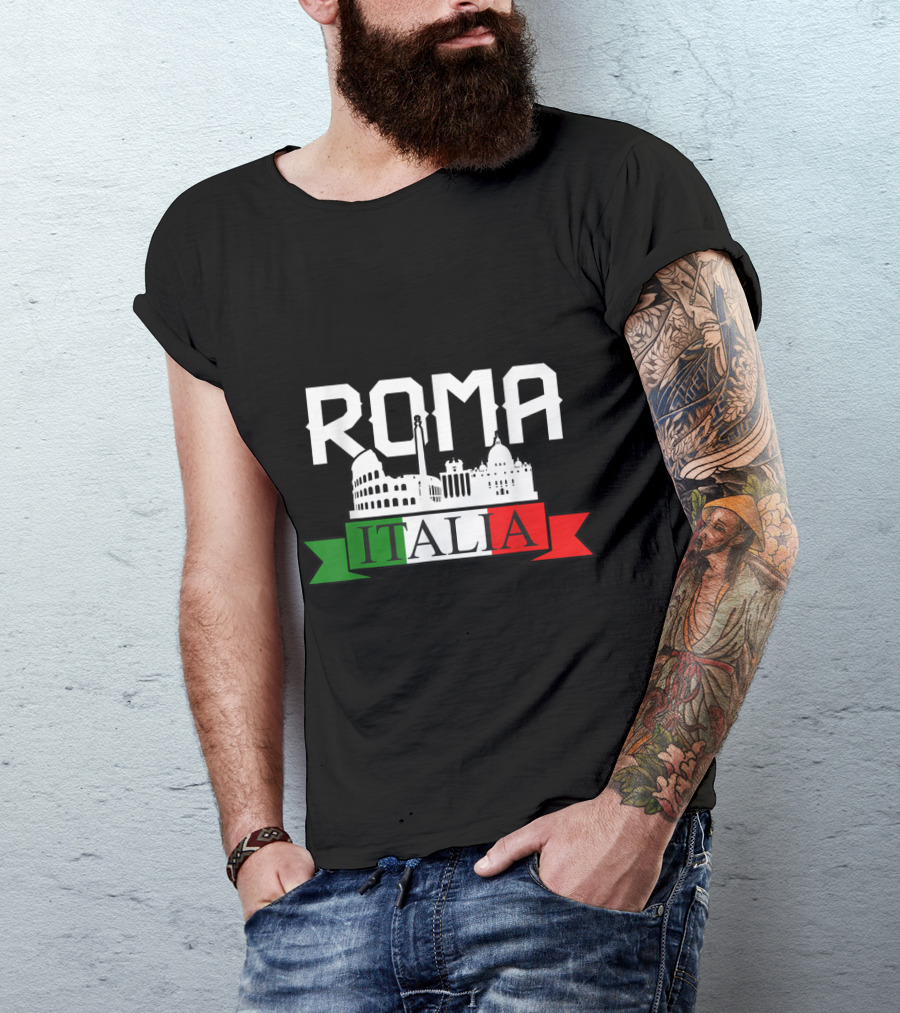 Roma Italia Rome Summertime Vacation Family Travel Cityscape T-Shirt