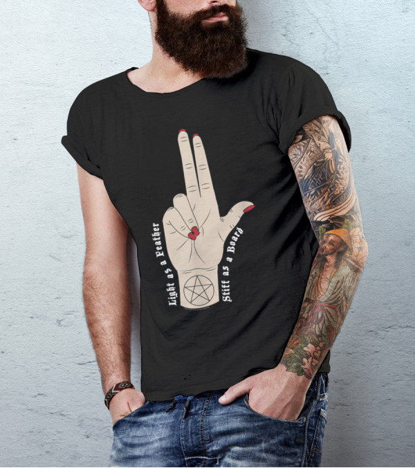 The Craft Light As A Feather Stiff As A Board Pentacle Hand Gesture T-Shirt