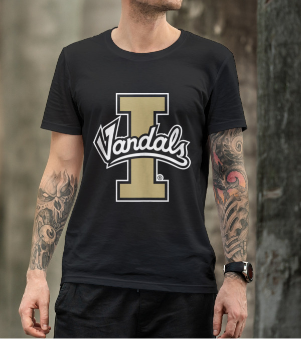 University Of Idaho Vandals Gold I Logo NCAA RYLID06 T-Shirt