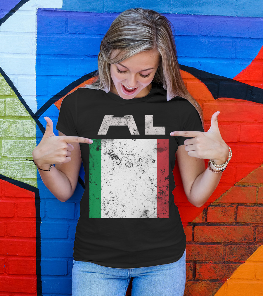 Vintage Italian Flag Pride AL T-Shirt
