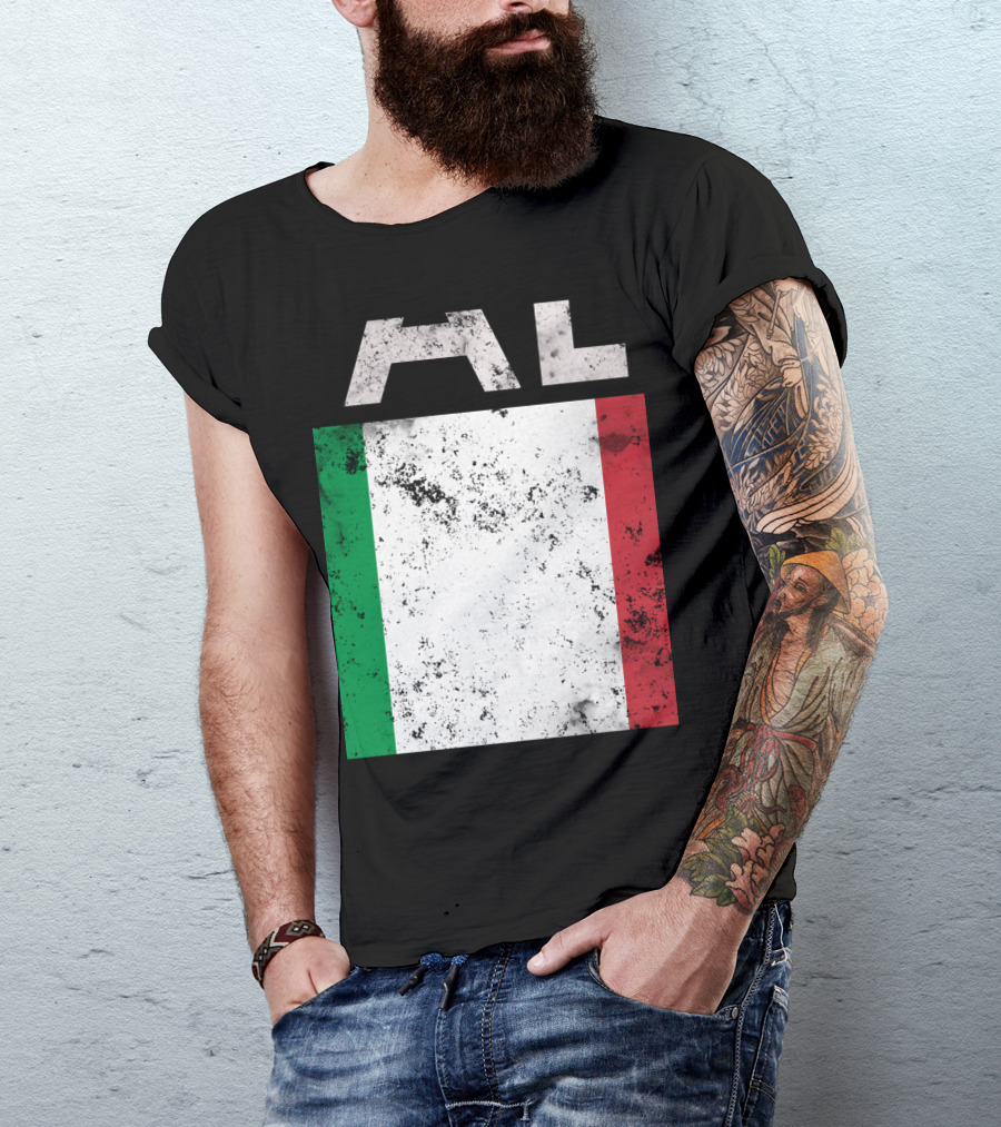 Vintage Italian Flag Pride AL T-Shirt