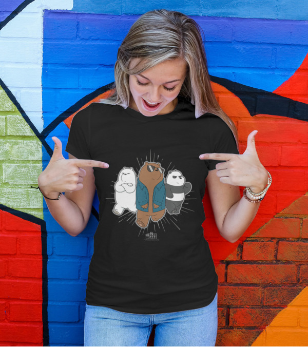 We Bare Bears Cool Jacket Trio T-Shirt