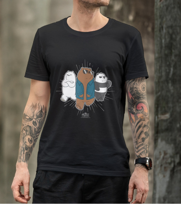 We Bare Bears Cool Jacket Trio T-Shirt