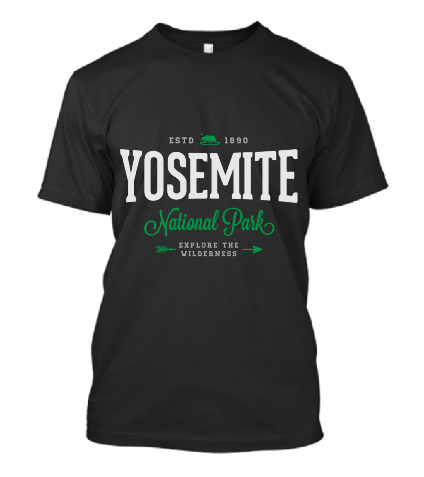 Yosemite Estd 1890 National Park Explore The Wilderness T-Shirt