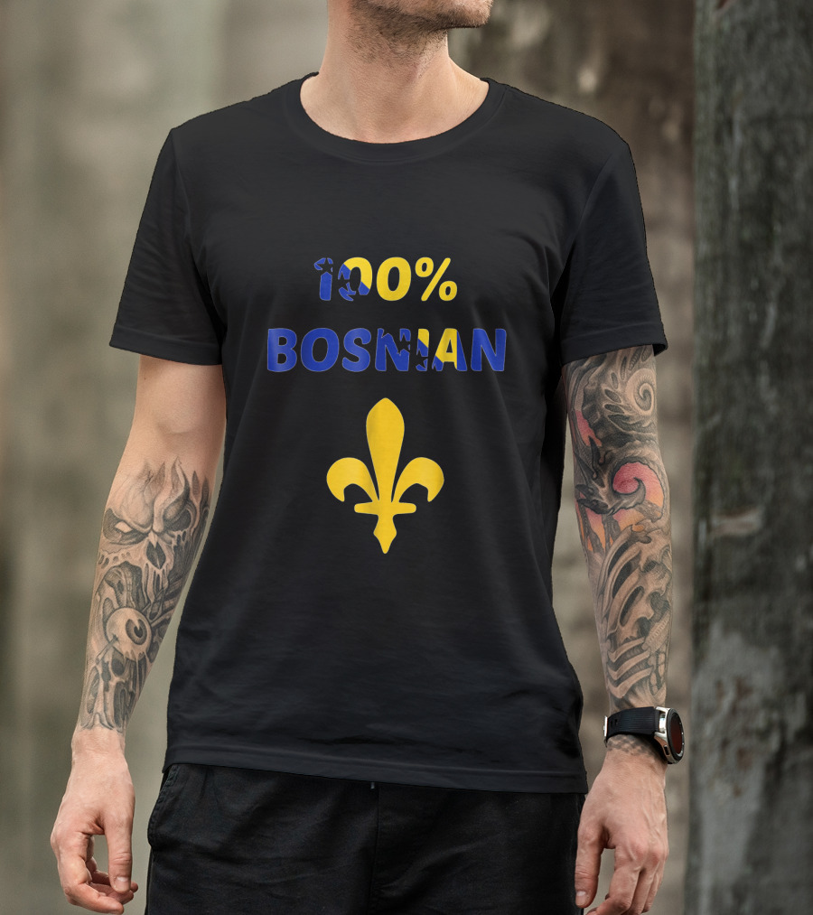 100 Percent Bosnian Golden Lily Flower Icon T-Shirt