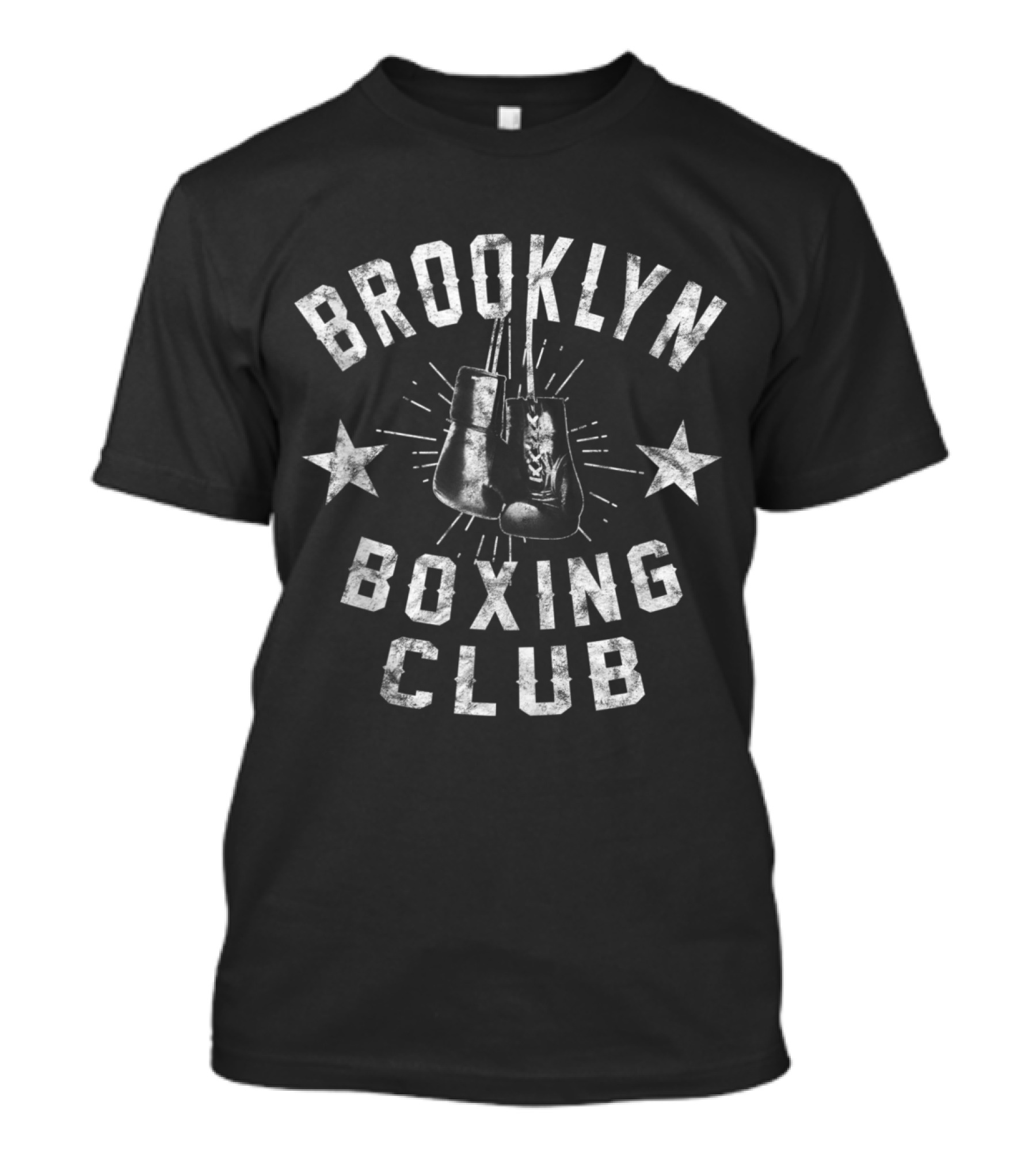 Brooklyn Boxing Club Vintage Distressed Boxing Gloves Star Icons T-Shirt