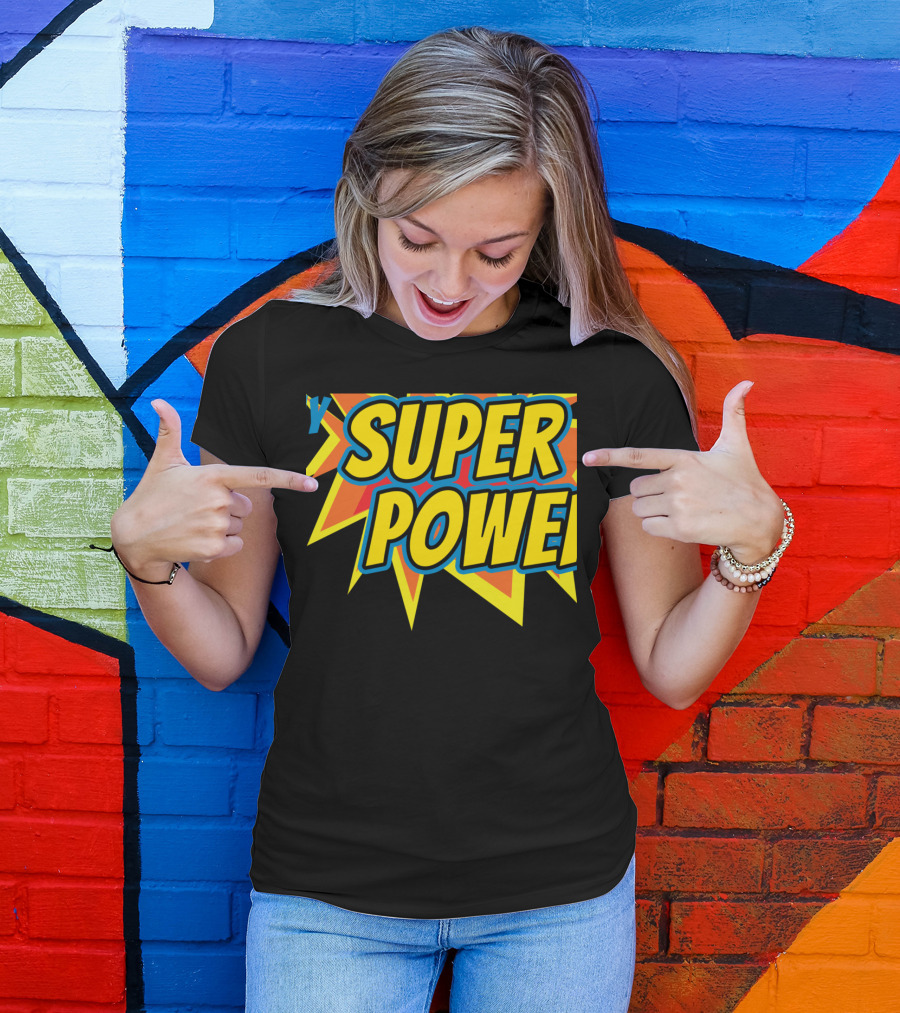 Coaching Is My Super Power Burst Comic T-Shirt