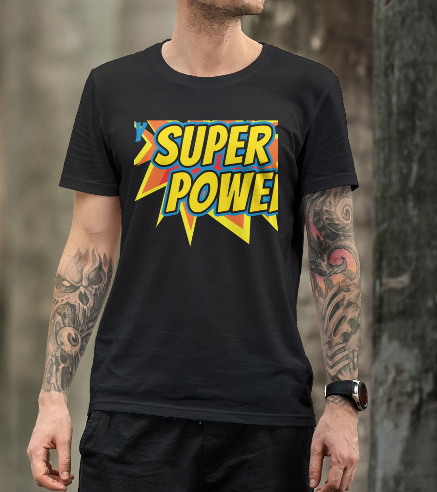 Coaching Is My Super Power Burst Comic T-Shirt