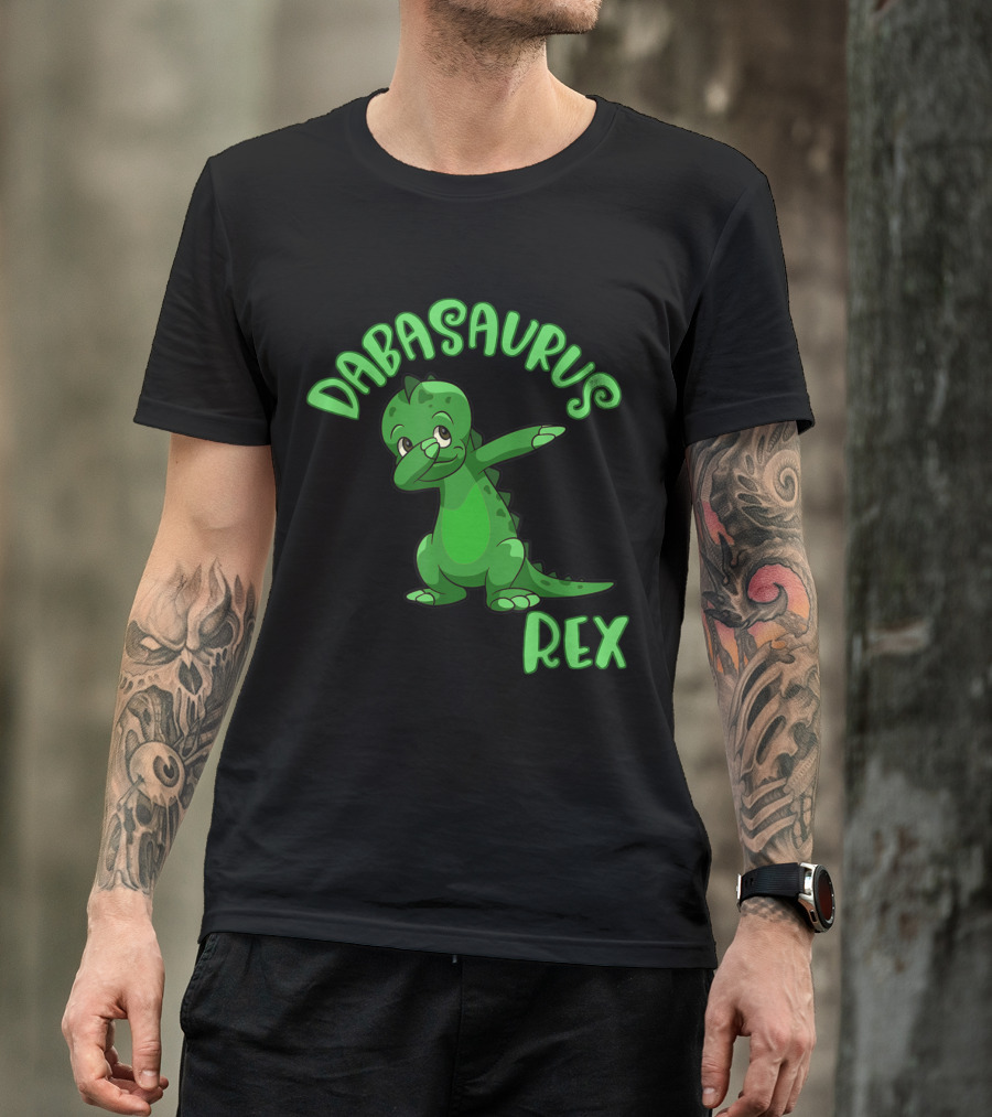Dabasaurus Rex Funny Dabbing Dinosaur Dancing T-Shirt