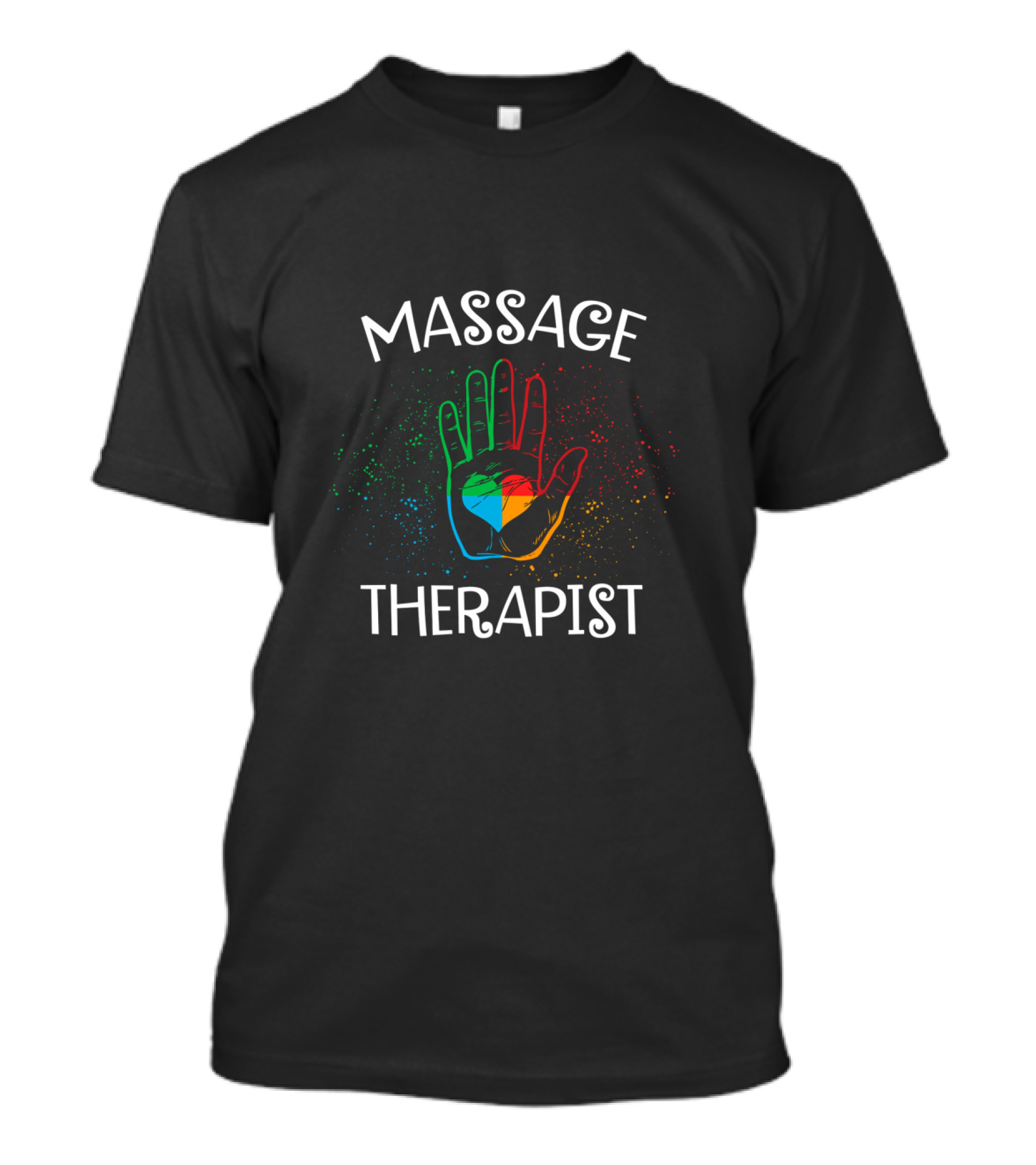 Massage Therapist Rainbow Hand T-Shirt