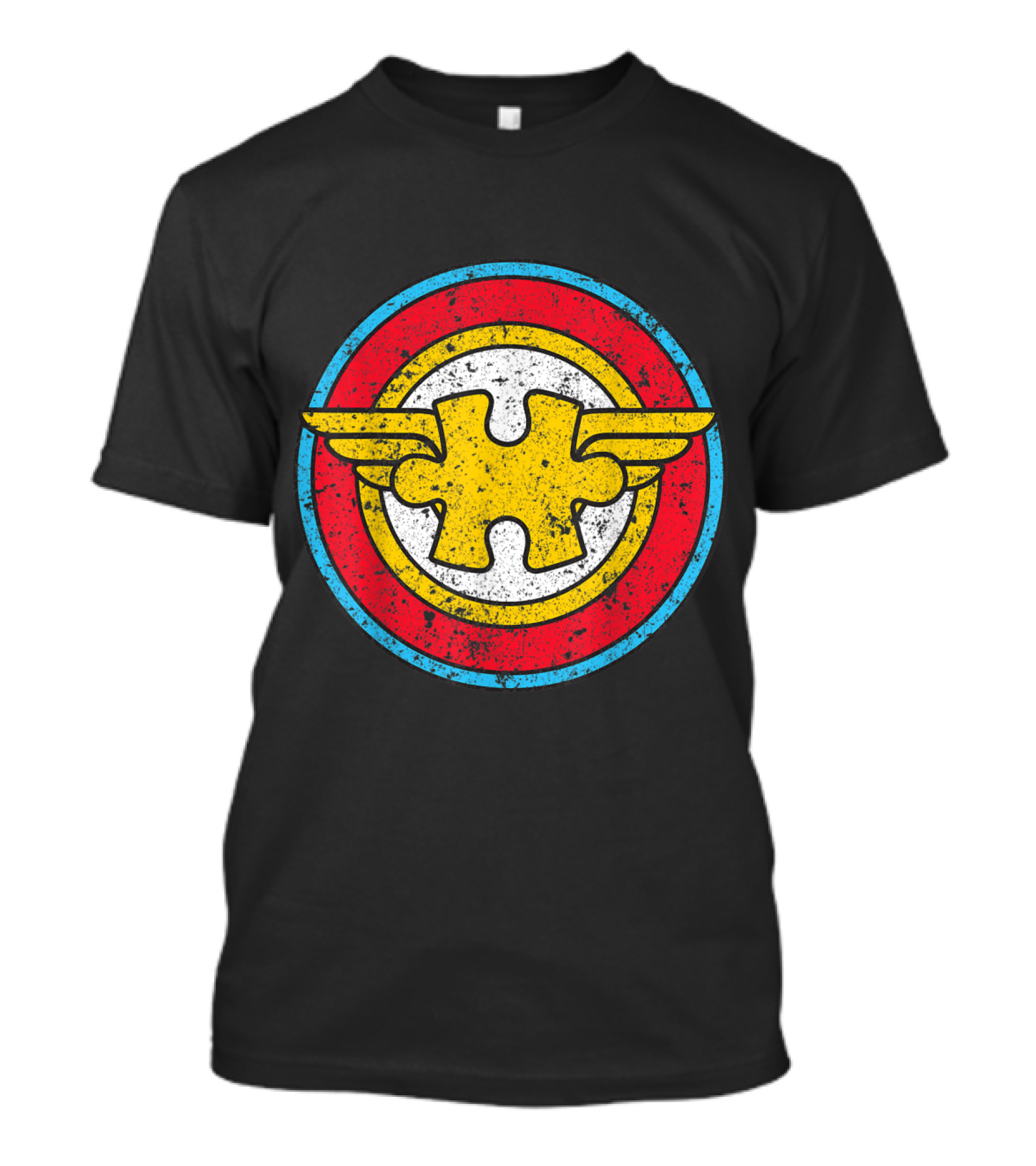 Autism Awareness Superhero Puzzle Wings Emblem T-Shirt