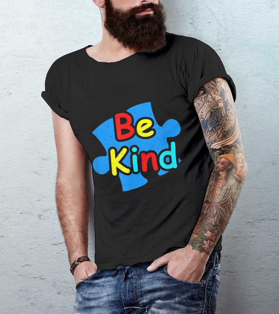 Be Kind Autism Anti Bullying Choose Kind Puzzle Piece T-Shirt