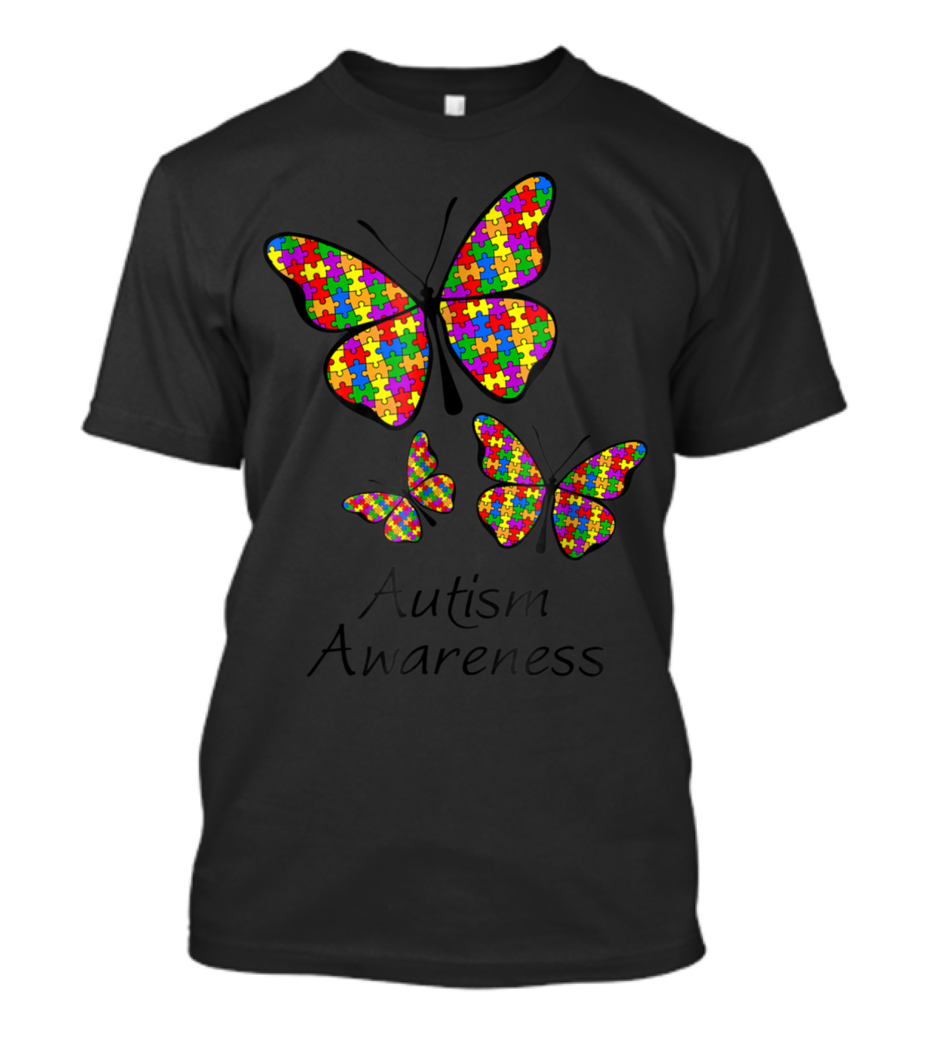 Butterfly Autism Awareness Puzzle Embrace Amazing T-Shirt