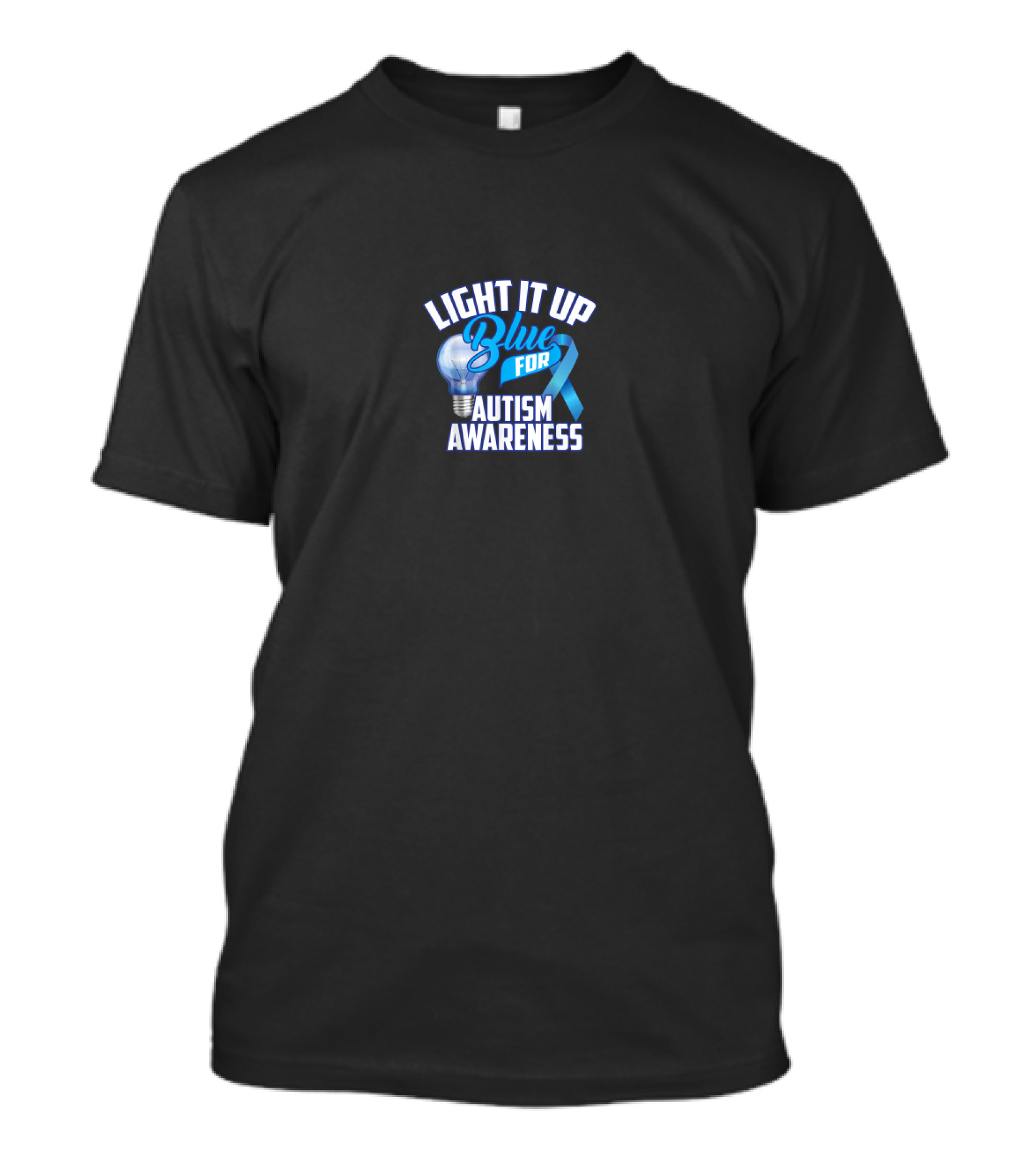 Light It Up Blue For Autism Awareness Light Bulb T-Shirt