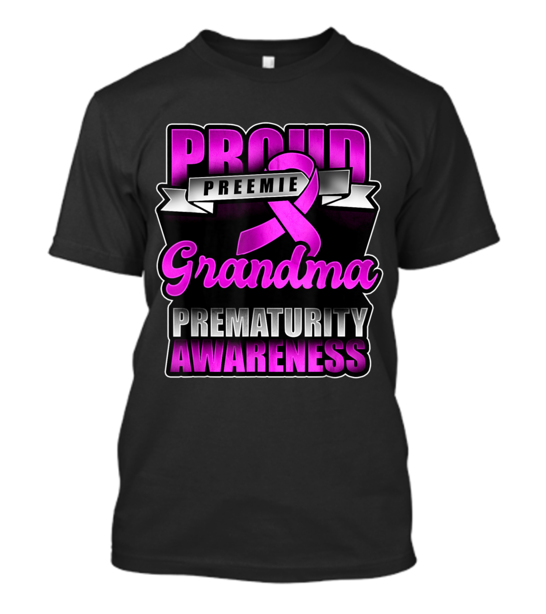 Proud Preemie Grandma Prematurity Awareness T-Shirt