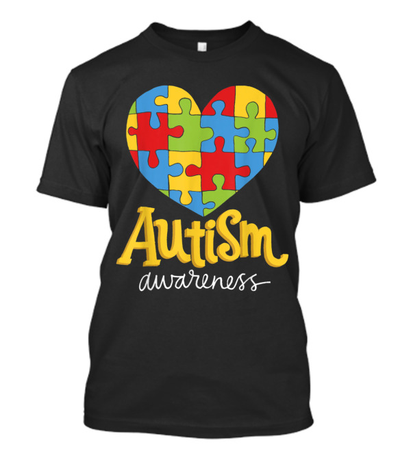 Autism Awareness Puzzle Heart Teachers And Students T-Shirt