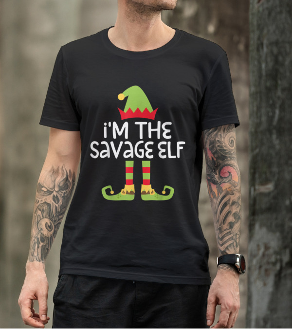 I'm The Savage Elf Christmas Festive Costume T-Shirt
