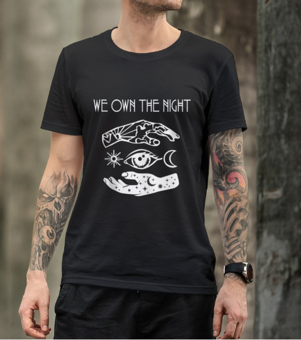 Mens Dance Gavin Dance We Own The Night Eye Sun Moon Hands T-Shirt