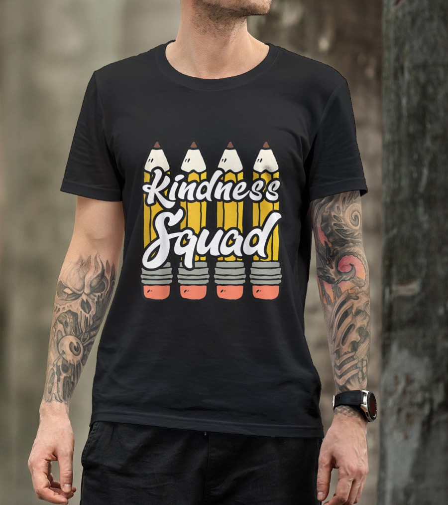 Kindness Squad Pencil Teacher Team T-Shirt