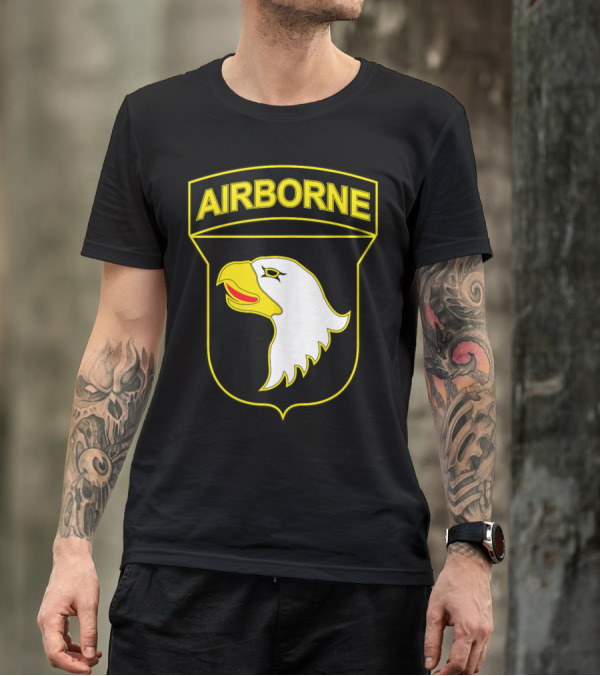 101st Airborne Division Eagle Patch Emblem T-Shirt