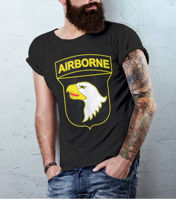 101st Airborne Division Eagle Patch Emblem T-Shirt