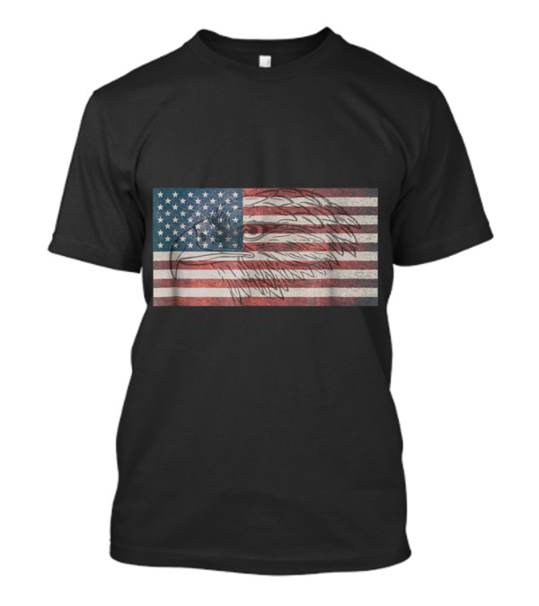 American Flag With Eagle USA T-Shirt