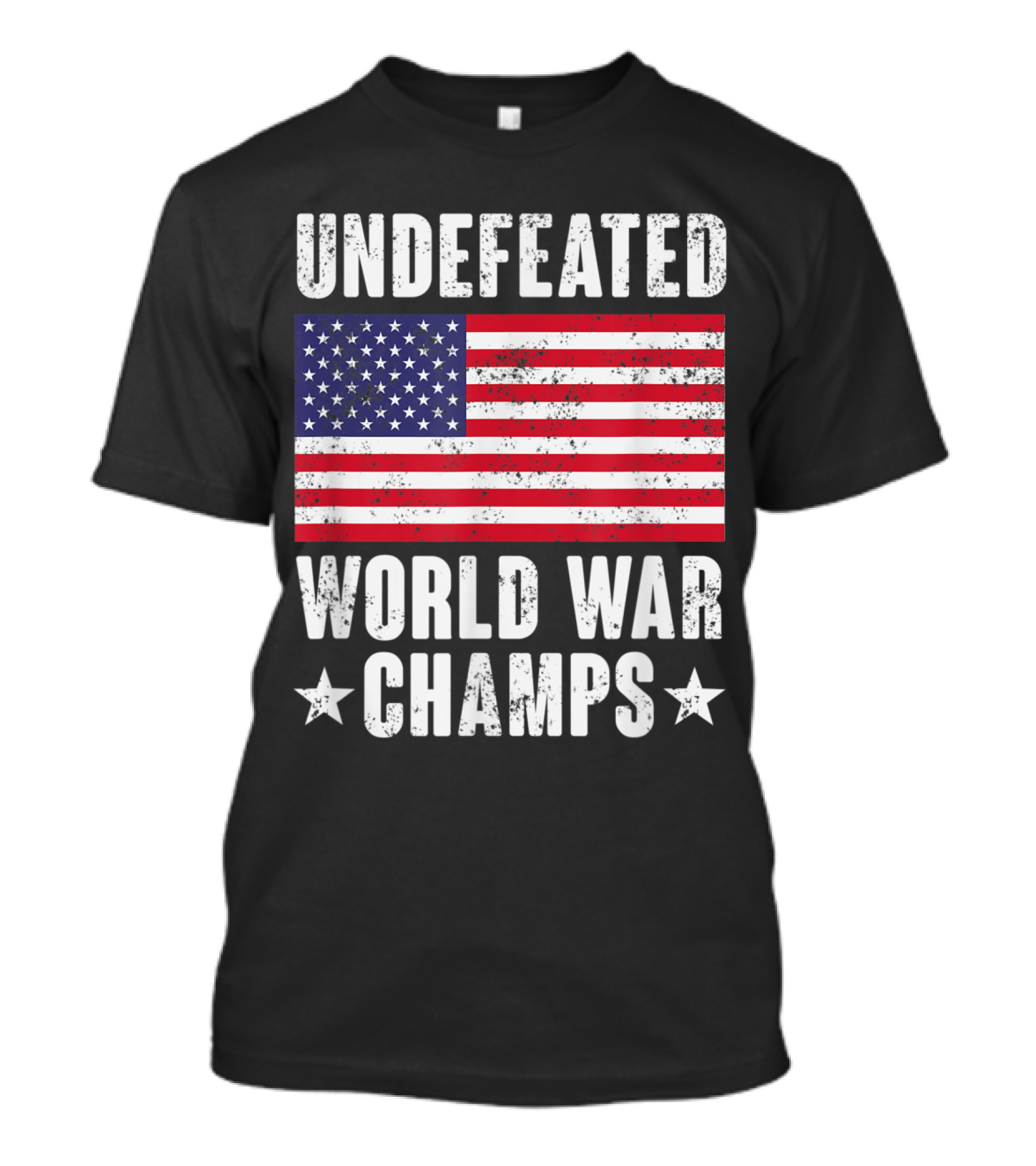 Undefeated World War Champs American Flag T-Shirt