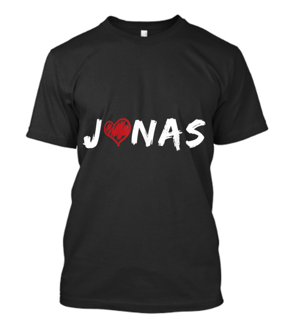 Jonas Heart Cool Given Name For Baby Brothers T-Shirt