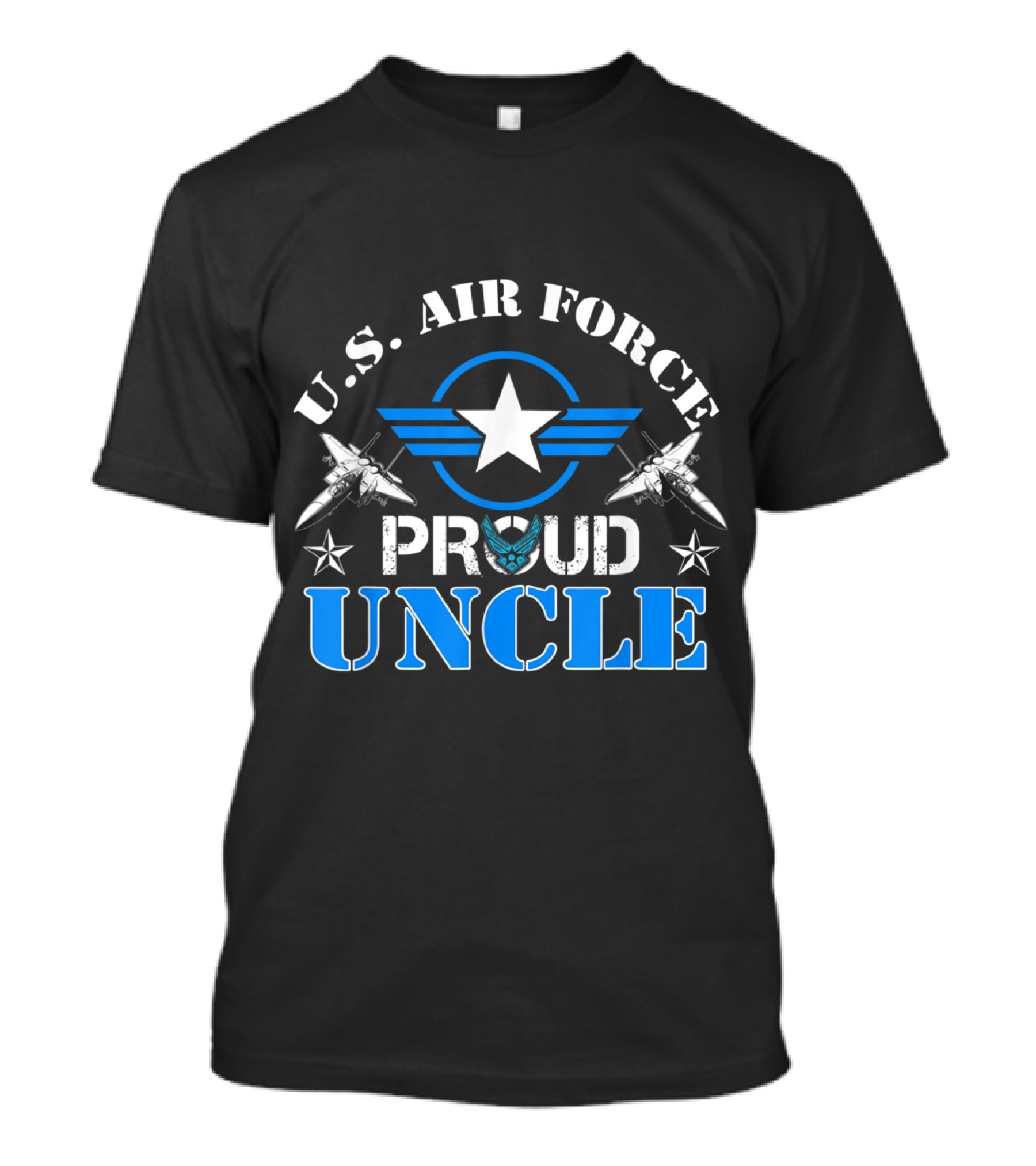 U.S. Air Force Proud Uncle Veteran USAF Jets And Star Emblem T-Shirt