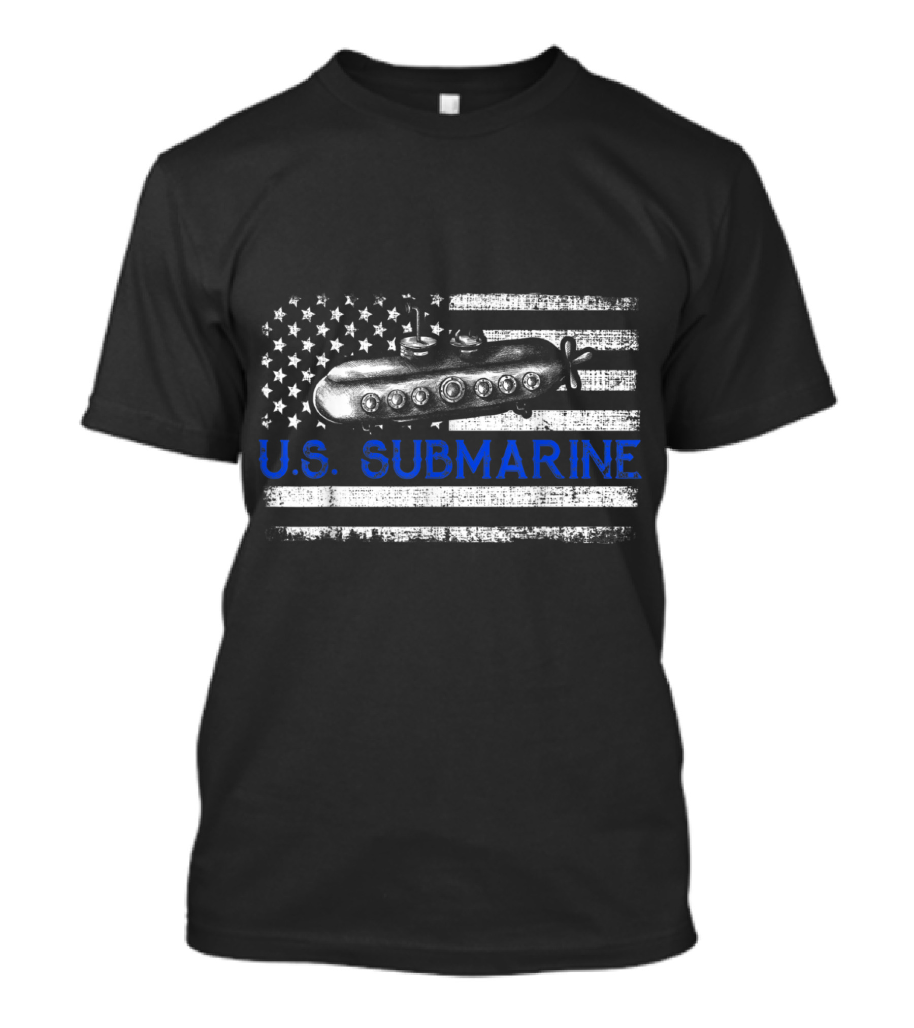 U.S. Submarine American Vintage Veteran Day Flag T-Shirt