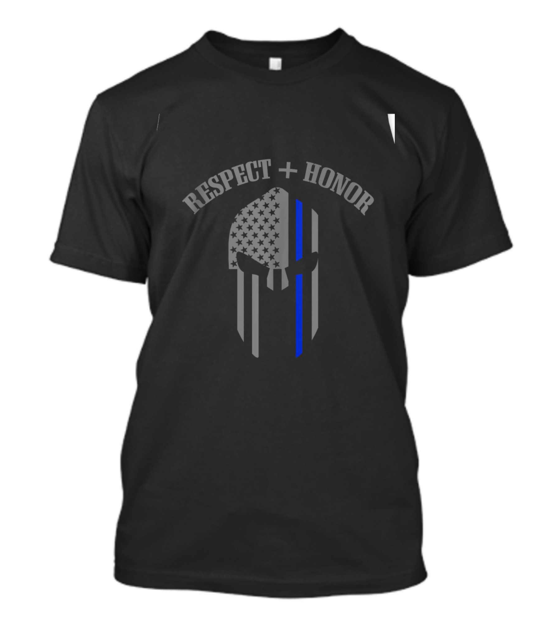 Respect Honor Thin Blue Line Spartan Police Week T-Shirt